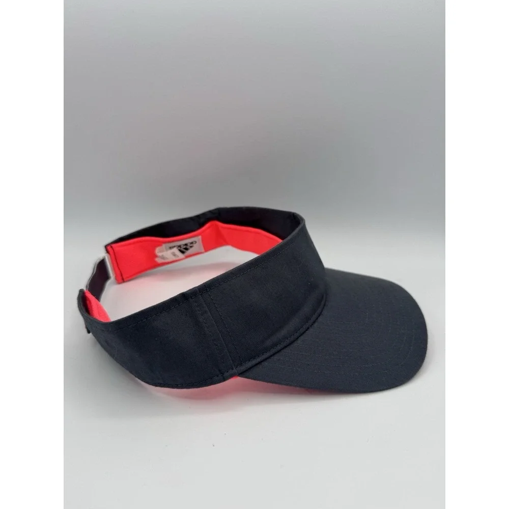 Adidas Visor Hat Gray Pink Athletic Women's Adjustable Lightweight Sporty NWT